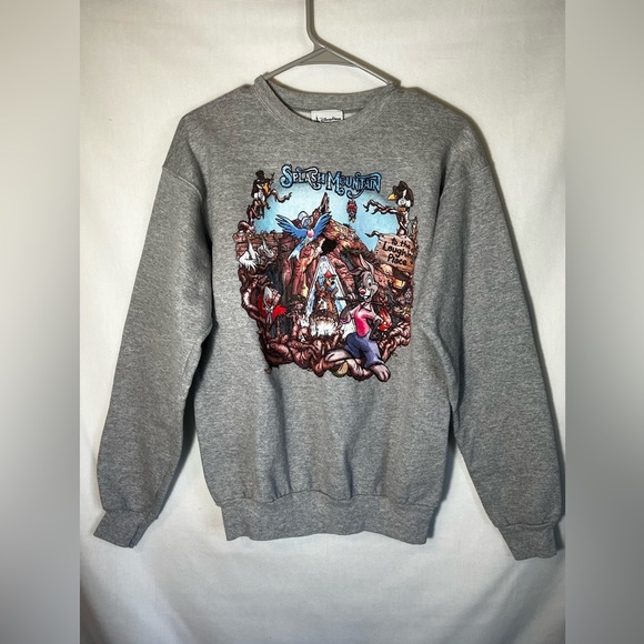 Hanes Disneyland Disney Parks Splash Mountain Grey  Crewneck Size S - Picture 5 of 10